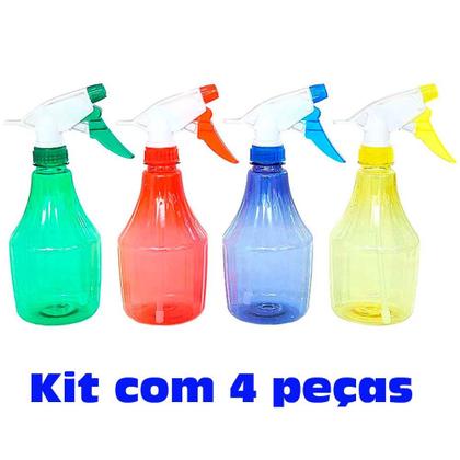 Imagem de Kit 4 Pulverizadores manuais 550 ml cores sortidas - SX 219 - Trapp