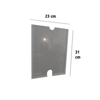 Imagem de Kit 4 Quadro Display Acrílico A4, Porta Folha Sulfite Para Elevador
