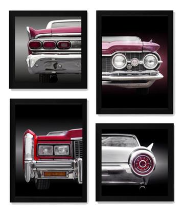 Kit 4 Quadros Decorativos Carro Antigo Garagem Mecânica - Fanarte Imagem de Kit 4 Quadros Decorativos Carro Antigo Garagem Mecânica