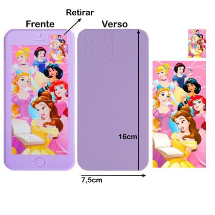 Imagem de Kit 4 Quebra Cabeça Princesa Disney Bela Fera Ariel Rapunzel