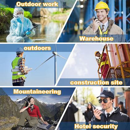 Imagem de Kit 4 Radio Walk Talk Comunicador 16 Ch 12km Baofeng 777s Ht Construçao Mercado Loja Festa