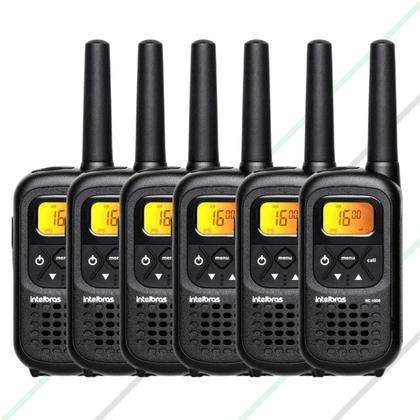 Imagem de Kit 4 Rádios Comunicador Intelbras RC4002 UHF Com Display Luminoso