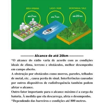 Imagem de Kit 4 Rádios Comunicador Intelbras RC4002 UHF Com Display Luminoso