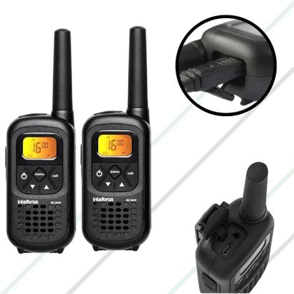 Imagem de Kit 4 Rádios Comunicador Intelbras RC4002 UHF Com Display Luminoso