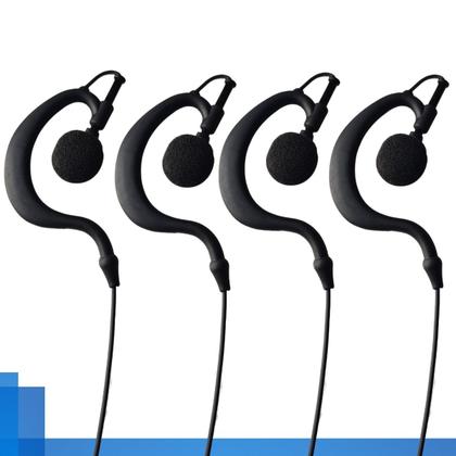 Imagem de Kit 4 Rádios Comunicador Motorola T210BR com 4 Fones de Ouvido Reforçado