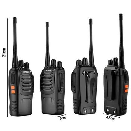 Imagem de Kit 4 Radios Comunicador Walk Talk Baofeng Bf-777S + Fones