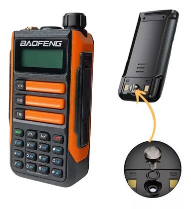 Imagem de Kit 4 Rádios Walkie Talk Baofeng UV16PLUS 10W em VHF e UHF Dual Band RádioFM Bateria li-íon