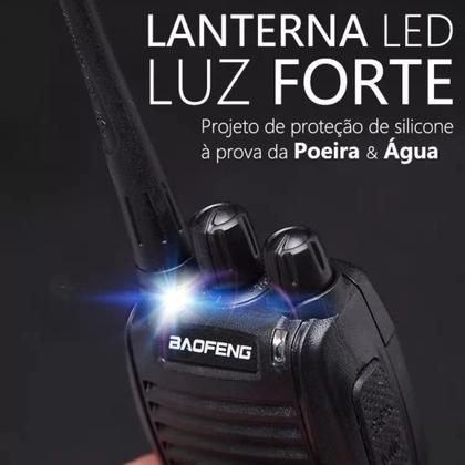 Imagem de Kit 4 Rádios Walktalk Bf-777s Ht Uhf 16 Canais Comunicador Profissional