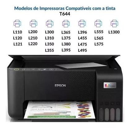 Imagem de Kit 4 Refil de Tinta 664 com 01 Black, 01 Cyan, 01 Magenta, 01 Yellow