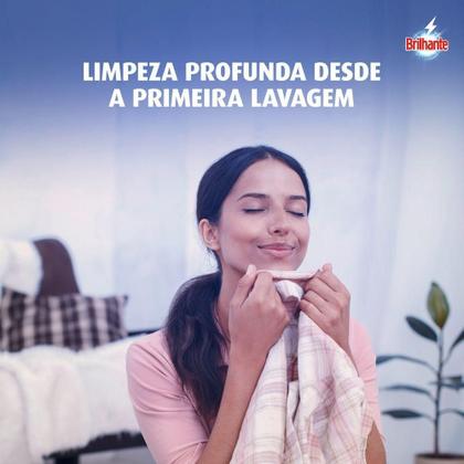 Imagem de Kit 4 Refil Lava Roupas Líquido Brilhante Roupas Brancas e Coloridas Limpeza Total 900ml
