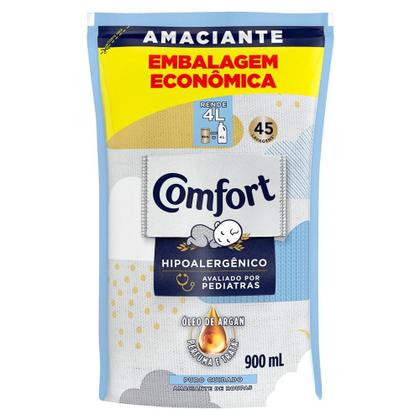 Imagem de Kit 4 Refis Amaciante de Roupa Comfort Concentrado Puro Cuidado Intense 900ml