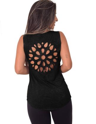 Imagem de Kit 4 Regatas Feminina Nadador Musculação Academia Fitness Blusa Regatinha alça Camiseta de malhar