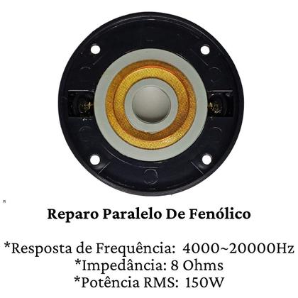 Imagem de Kit 4 Reparos Super Tweeter St 400 Compatível Com Selenium St400 Material Reforçado Resistente Diafragma Fenólico 8 Ohms