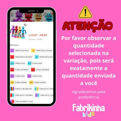 Imagem de Kit 4 Robô Cartoon Tubo Telescópico Fofo Design Criativo Brinquedo infantil para crianças