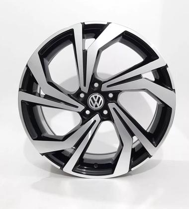 Imagem de Kit 4 Rodas Vw Nivus Virtus Tcross Polo Aro 18 Vêneto 5x100 krmai S54