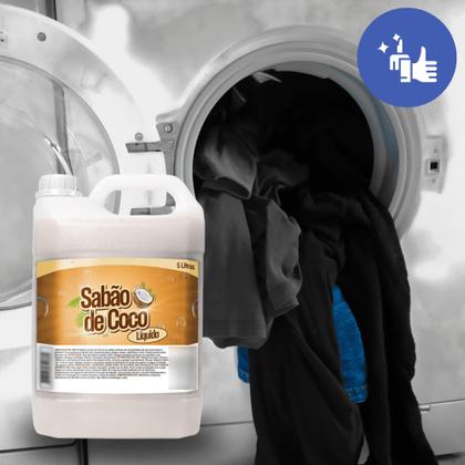 Imagem de Kit 4 Sabão Liquido de coco para Lavagem de Roupas - 5 L