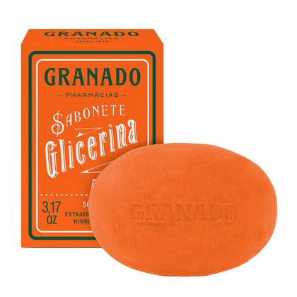 Imagem de Kit 4 Sabonete Barra Granado Glicerina Extrato Amêndoa 90g