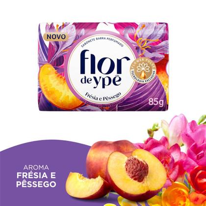 Imagem de Kit 4 Sabonetes em Barra Flor de Ypê Frésia e Pêssego 85g