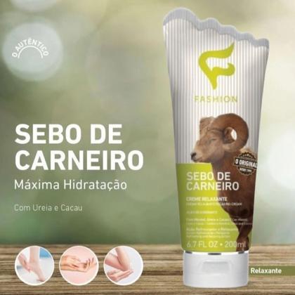 Imagem de Kit 4 Sebo De Carneiro Creme Hidratante 200Ml - Fashion