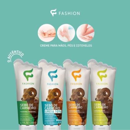 Imagem de Kit 4 Sebo De Carneiro Creme Hidratante 200Ml - Fashion