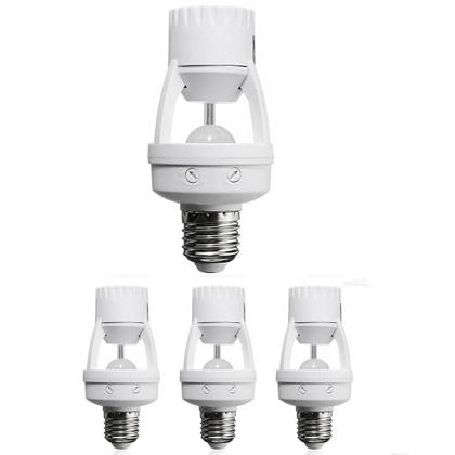 Imagem de Kit 4 Sensor De Movimento Para Lâmpada Soquete E27  Novidade