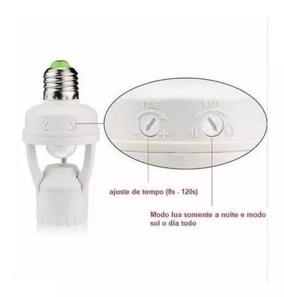 Imagem de Kit 4 Sensor Presença C/ Fotocélula P/ Lâmpada Soquete E27