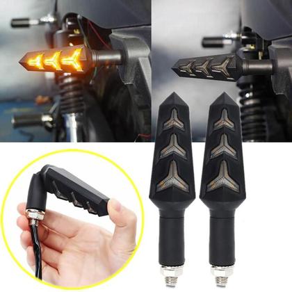 Imagem de KIT 4 Seta Sequencial Pisca de Led Universal Modelo P09S Estrela Moto BANDIT 650 Ano 2016 2017 2018 2019 2020 2021