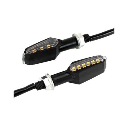 Imagem de KIT 4 Setas Esportiva Pisca de Led Modelo P29 Para Moto Honda CG 125 FAN 2004 2005 2006 2007 2008 2009