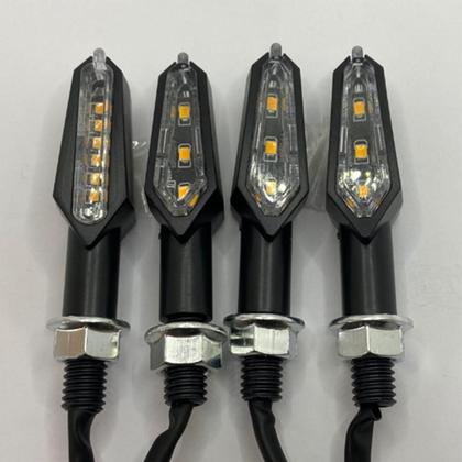Imagem de KIT 4 Setas Esportiva Pisca de Led Modelo P29 Para Moto Honda CG 125 FAN 2004 2005 2006 2007 2008 2009