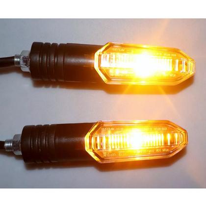 Imagem de Kit 4 Setas Sequenciais Pisca de Led Universal Modelo P50S Moto CBR 650F 2016 2017 2018 2019 2020 2021