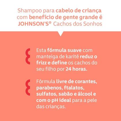 Imagem de Kit 4 Shampoo Kids Cachos Dos Sonhos 400 ml - Johnson's