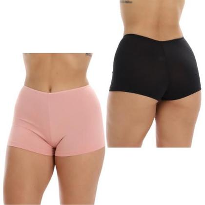 Imagem de Kit 4 Short Curto Segunda Pele Feminina Sem Renda Shortinho Pra Usar Com Vestido Saia Calça Adulto