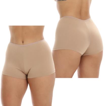 Imagem de Kit 4 Short Curto Segunda Pele Feminina Sem Renda Shortinho Pra Usar Com Vestido Saia Calça