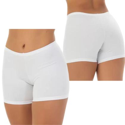 Imagem de Kit 4 Short Curto Segunda Pele Feminina Sem Renda Shortinho Pra Usar Com Vestido Saia Calça