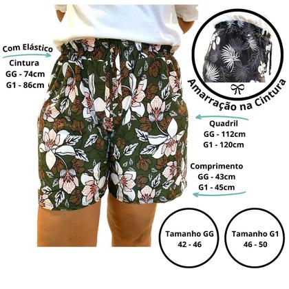 Imagem de Kit 4 Short Feminino Plus Size Confortável Barato