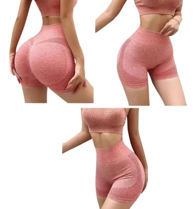 Imagem de Kit 4 Short Levanta Bumbum Feminino Fitness Academia Yoga