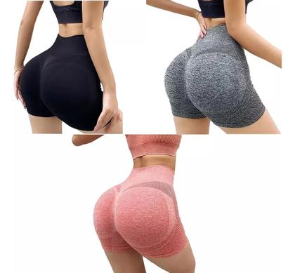 Imagem de Kit 4 Short Levanta Bumbum Feminino Fitness Academia Yoga