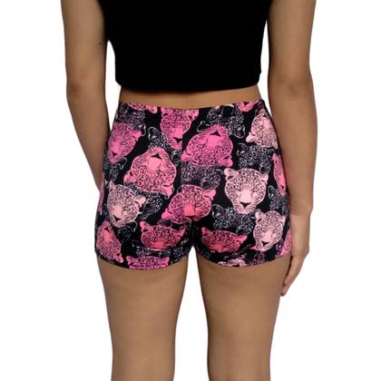Imagem de Kit 4 Shorts Femininos Curtos Justos Elástico Estampas Sortidas Suplex Pp ao Plus Size