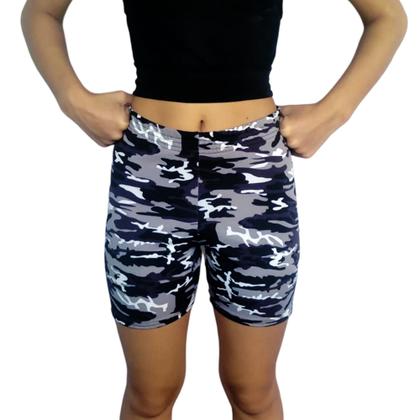 Imagem de Kit 4 Shorts Femininos Meia Coxa Justos Elástico Estampas Sortidas Suplex PP ao Plus Size