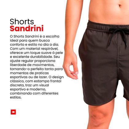 Imagem de Kit 4 Shorts Masculinos Sandrini Tactel Elástico Leve e Confortável