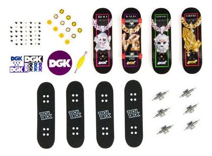 Imagem de Kit 4 Skate De Dedo Coleção Dgk  - Tech Deck