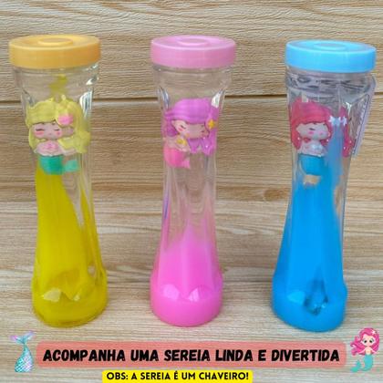 Imagem de kit 4 slime colorido infantil sereia dinossauro glitter modelar presente para criança escolha o seu