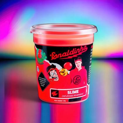 Imagem de Kit 4 Slime Gelástica Colecionável Enaldinho (Com Bolinha Surpresa) - Cores Sortidas - 120 Gramas