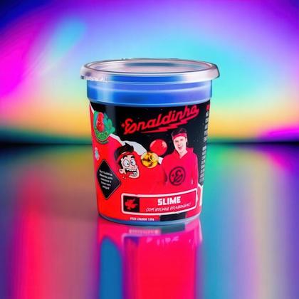 Imagem de Kit 4 Slime Gelástica Colecionável Enaldinho (Com Bolinha Surpresa) - Cores Sortidas - 120 Gramas