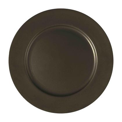 Imagem de Kit 4 Sousplat Redondo Polipropileno Preto 33Cm Rafimex