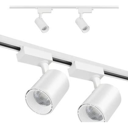 Imagem de Kit 4 Spot Com Trilho Magnético Led Branco 10w Branco Frio