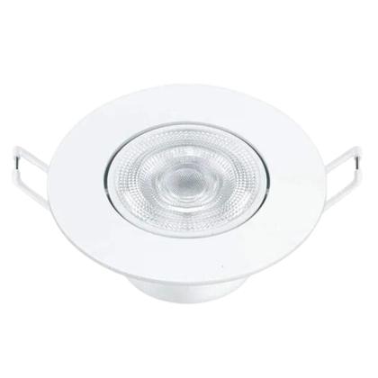 Imagem de Kit 4 Spot Led Philips Redondo Embutir 4.2w Luz Quente 2700K