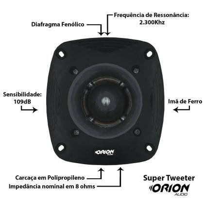 Imagem de Kit 4 Super Tweeter Tsr Orion 720w Rms Profissional Orion