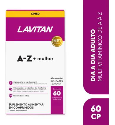 Imagem de Kit 4 Suplemento Lavitan A-Z + Mulher 60 Comprimidos - Cimed