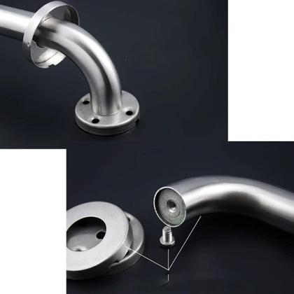 Imagem de Kit 4 Suporte Barra Apoio Idoso Toalheiro Inox 3cm 63cm